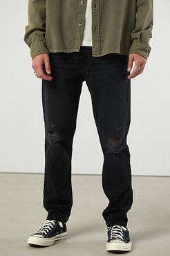 Dad Jean - Destructed Washed Black