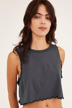 UO Layla Lettuce-Edge Muscle Tank