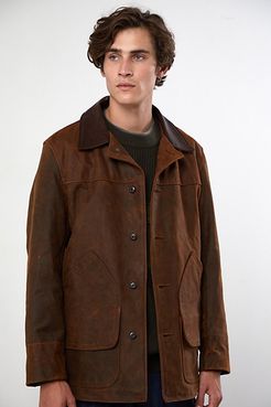 Nubuck Leather Mechanic's Jacket