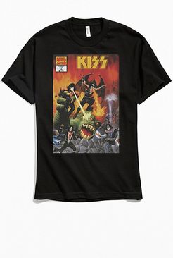 Kiss X Marvel Comic Book Cover Tee
