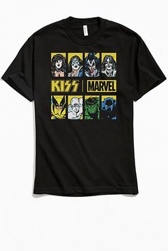 Kiss X Marvel Hero Box Up Tee