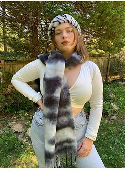 Woven Tie-Dye Scarf