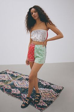 Recycled Bandana Print Pull-On Short