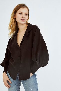 Aimee Button-Front Blouse