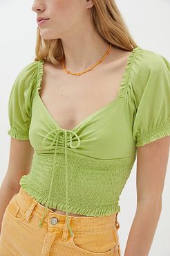 UO Surf Club Smocked Blouse