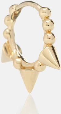 Triple Spike Clicker 14kt gold earring