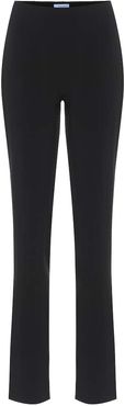 High-rise skinny crÃªpe pants