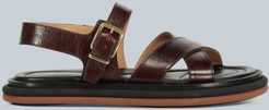 Leather-strap sandals