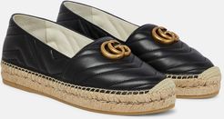 Double G leather espadrilles