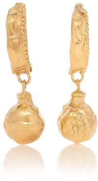 The Fragments on the Shore 24kt gold-plated earrings