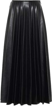 High-rise faux leather skirt