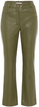 Finley high-rise faux-leather pants