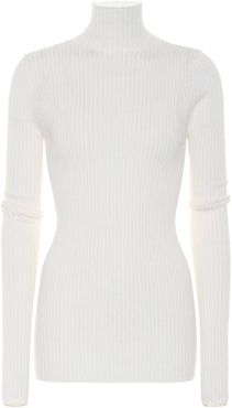 Wool and silk turtleneck sweater