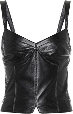 Xanti leather bustier top