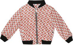 Monogram bomber jacket