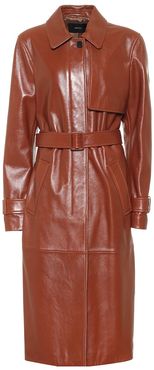 Cia leather trench coat