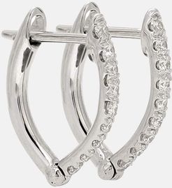 Cristina Small 18kt white gold earrings with diamonds