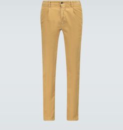 Corduroy pleated pants