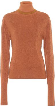 Wool and silk turtleneck sweater