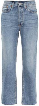 Stove Pipe high-rise straight jeans