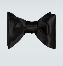 Satin large evening bow tie