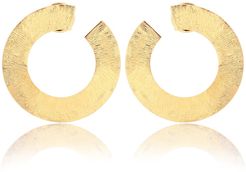 Les Jumelles 18kt gold-plated hoop earrings