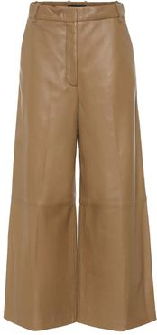 Tuba wide-leg leather pants