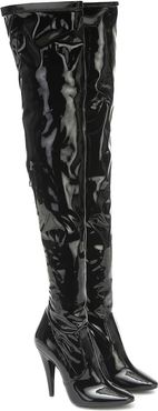 Aylah vinyl over-the-knee boots