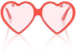 Heart-frame sunglasses