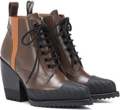 Rylee leather lace-up boots