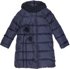 Hooded down coat