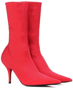 Knife stretch-jersey ankle boots