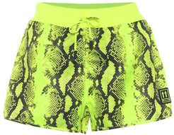 Python-printed running shorts