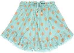 Kirra polka-dot cotton skirt