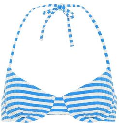 The Ginger striped bikini top