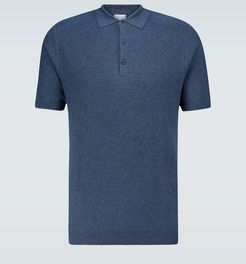 Fine Texture knitted polo shirt