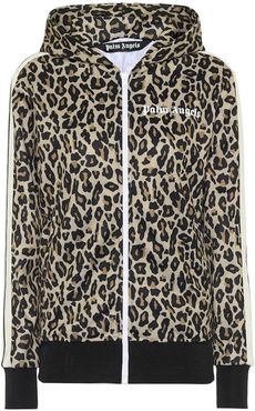 Leopard-print track jacket