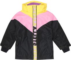 Colorblocked ski jacket