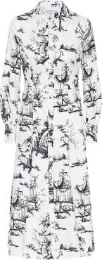 Penley printed cotton shirt dress