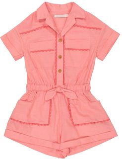 Poppy cotton voile playsuit