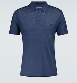 Pyramid linen polo shirt