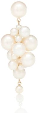 Botticelli Grand 14kt gold single earring with pearls