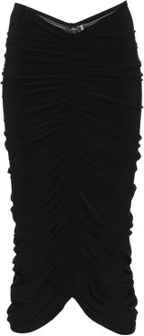 Ruched stretch-jersey pencil skirt