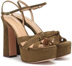 Baba Plateau 125 suede sandals