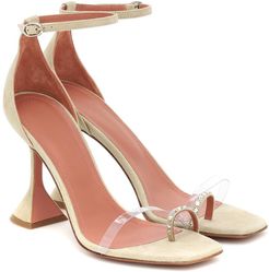 Oya PVC-trimmed suede sandals