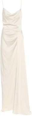 Bridal satin slip gown