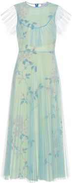 floral tulle maxi dress