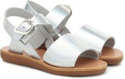 Little Kaliroi metallic leather sandals