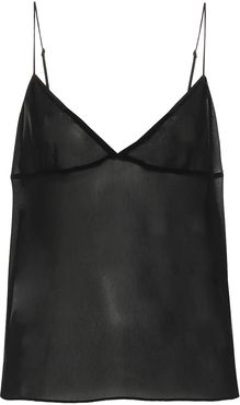 Silk-georgette camisole