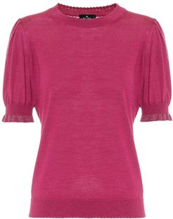 Wool-blend top